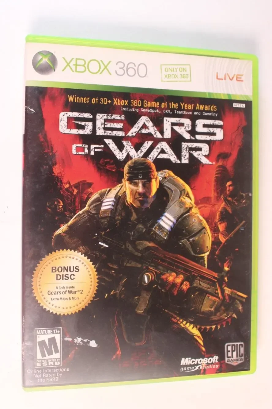 Gears of War (Microsoft XBox 360) Authentic, Tested/works great
